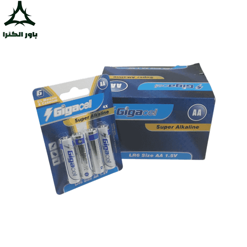 باتری 1.5V قلمی آلکالاین گیگاسل Gigacell | بسته 12 کارتی | 48 عددی