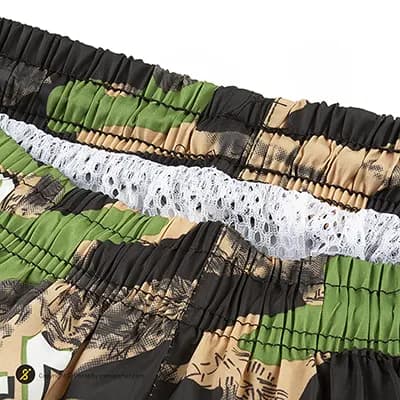 مایو شنا مردانه سونایی طرح دار اسپرت ویر01 | مشکی/سبز — تصویر ۶