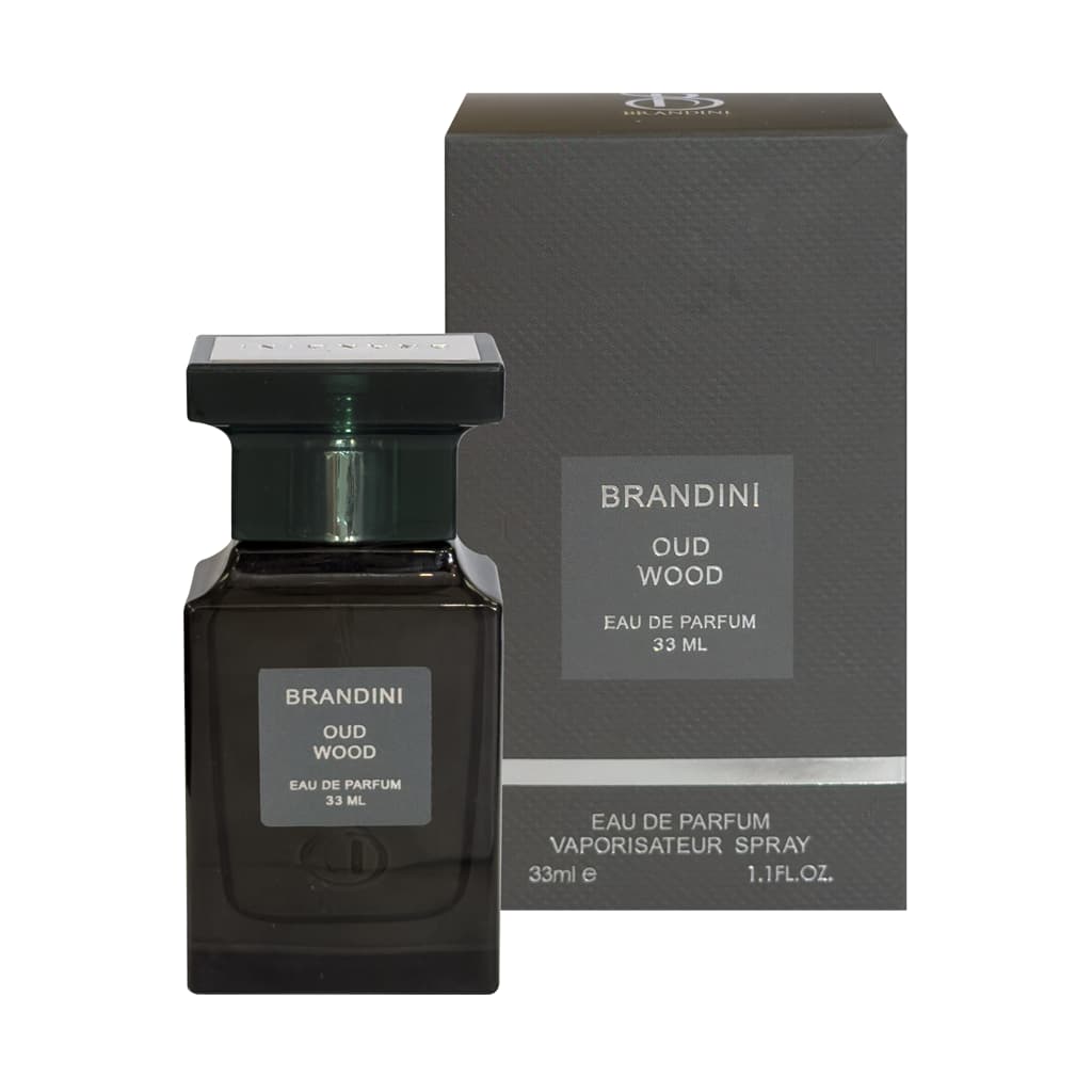 عطر جیبی زنانه و مردانه برندینی مدل Oud Wood حجم 33 میلی لیتر
