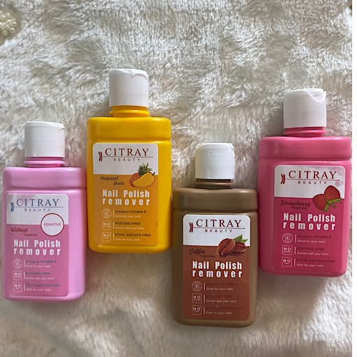 لاک پاک کن سیترای مدل توت فرنگیCitray Nail polish remover Strawberr حجم 125میل — تصویر ۲