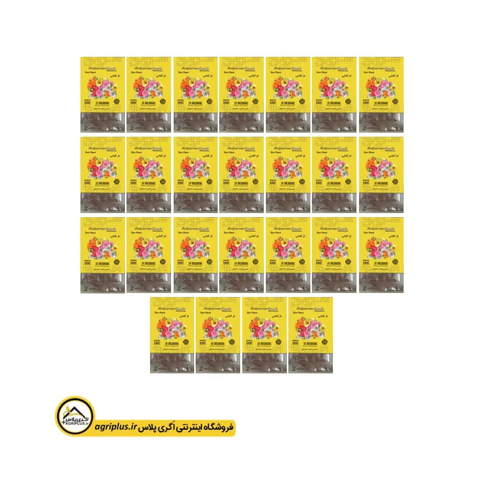 بذر گل ناز آفتابی بسته بندی خانگی — تصویر ۳