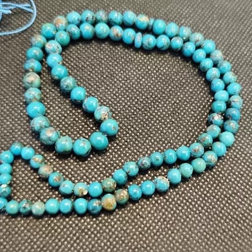 تسبیح فیروزه نیشابور درجه یک 100 تایی — تصویر ۲