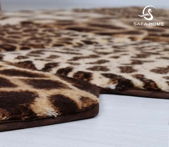 فرش راهرویی زرباف طرح پوستی شکلاتی — تصویر ۲
