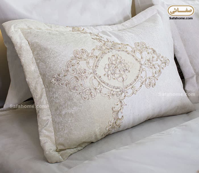 سرویس روتختی دو نفره مخمل پتینه 45 تکه طرح آکسانا — تصویر ۵