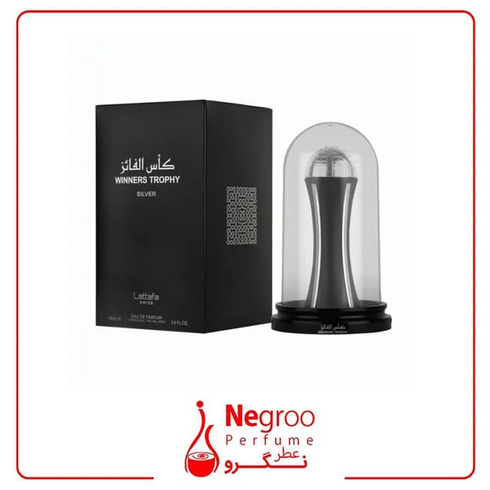 ادکلن لطافه پراید مدل کاس الفائز سیلورWinners Trophy Silver رایحه ولنتینو اومو بورن این روما اینتنس/ اورجینال