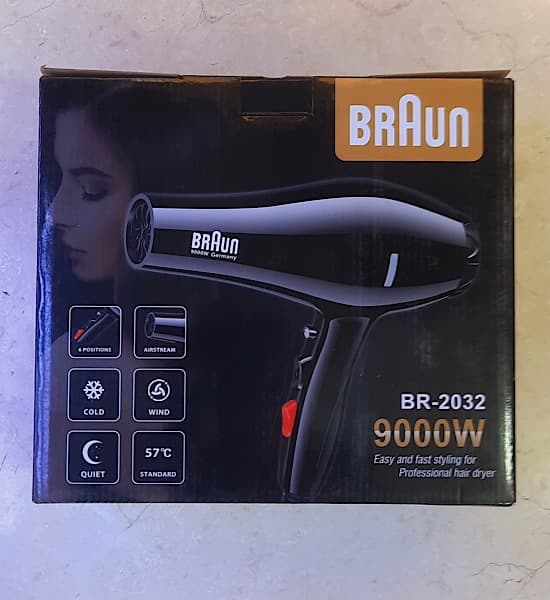 سشوار برووان 9000W مدل BR-2032