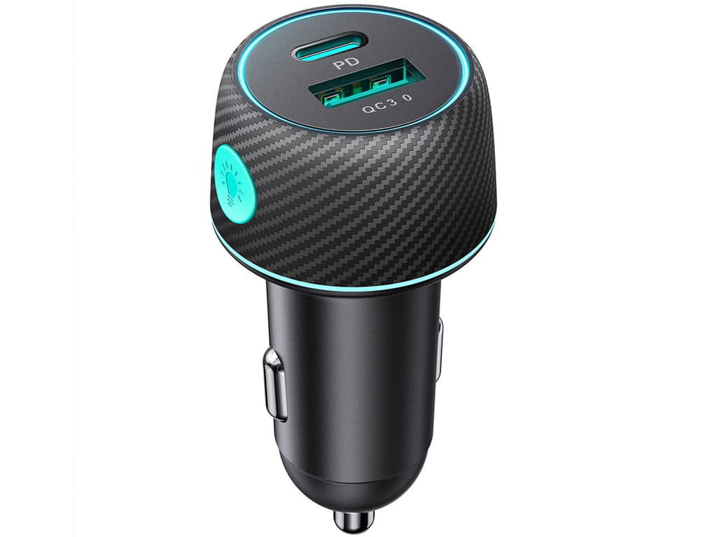 شارژر فندکی فست شارژ ماشین تایپ سی 60 وات جویروم CCN01 — تصویر ۲