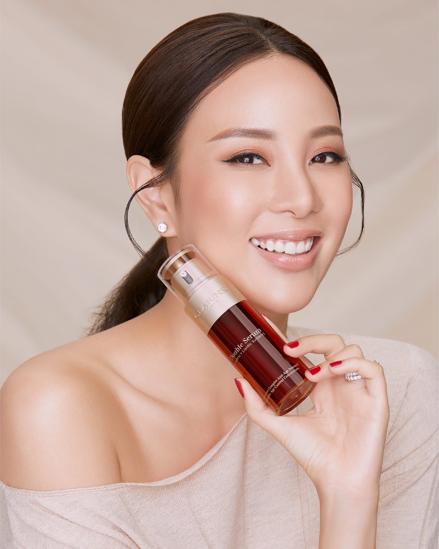 کنسانتره دابل سرم جوانساز و ضد چروک قوی کلارنس Clarins حجم 50 میل — تصویر ۲