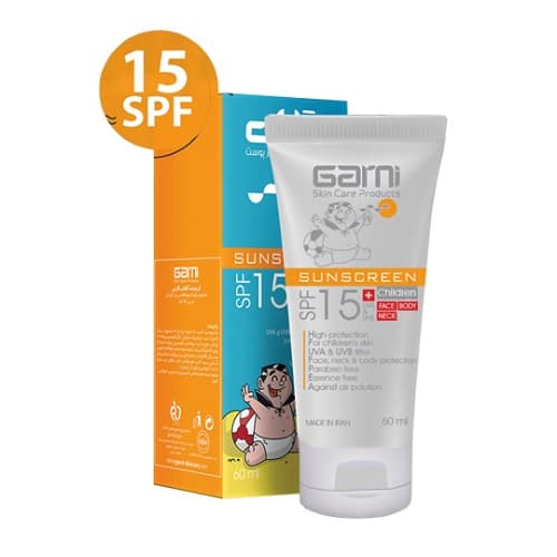 کرم ضدآفتاب کودک گارنی مدل spf15 حجم 60mL