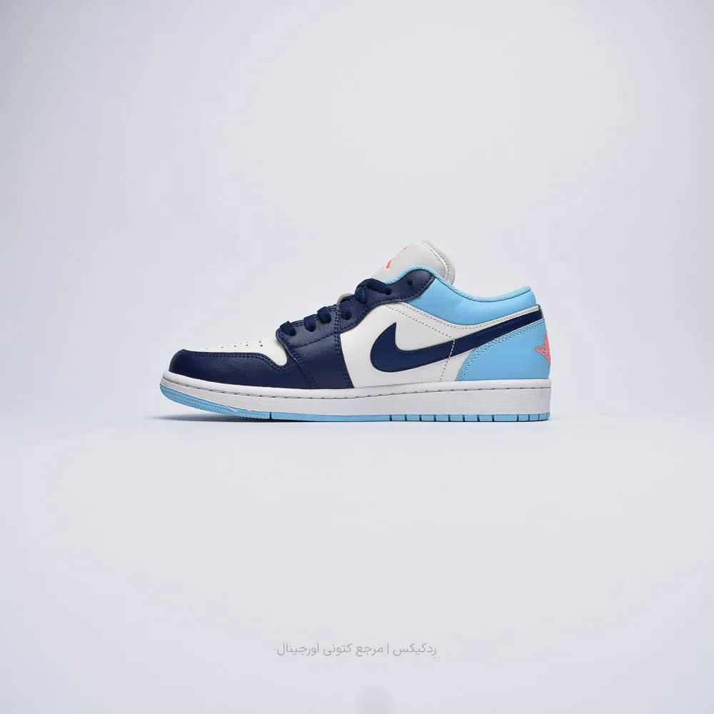 کتونی Nike مدل Air Jordan 1 Low “Blue Chill” – 553558-149 — تصویر ۲