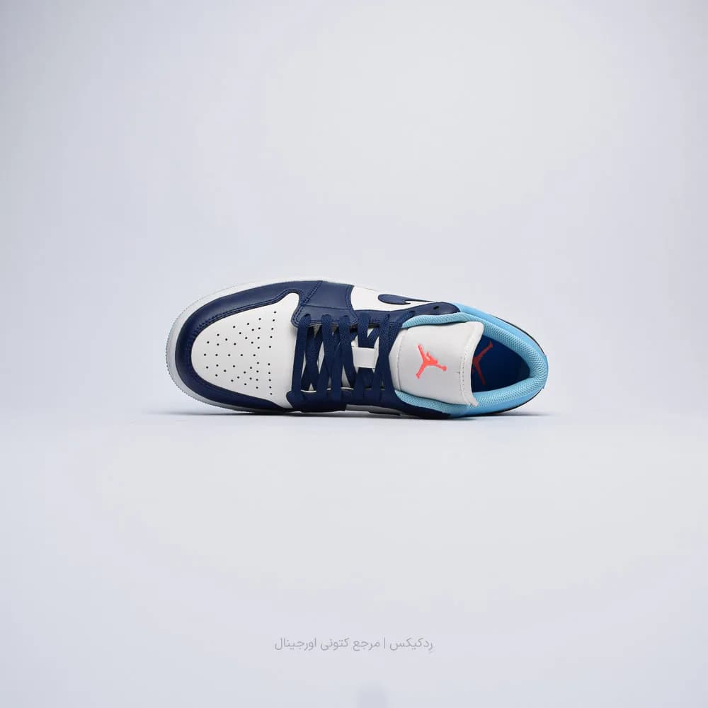 کتونی Nike مدل Air Jordan 1 Low “Blue Chill” – 553558-149 — تصویر ۴
