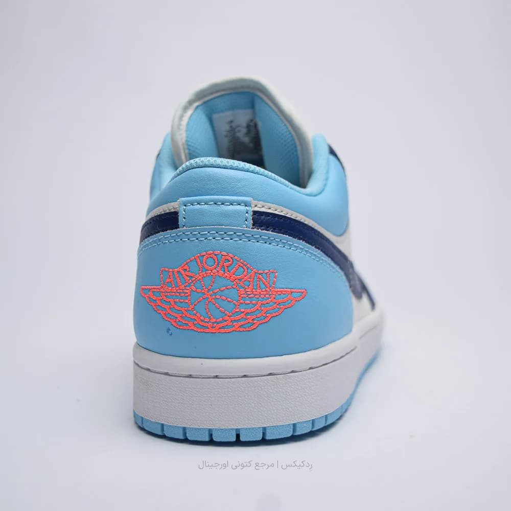 کتونی Nike مدل Air Jordan 1 Low “Blue Chill” – 553558-149 — تصویر ۵