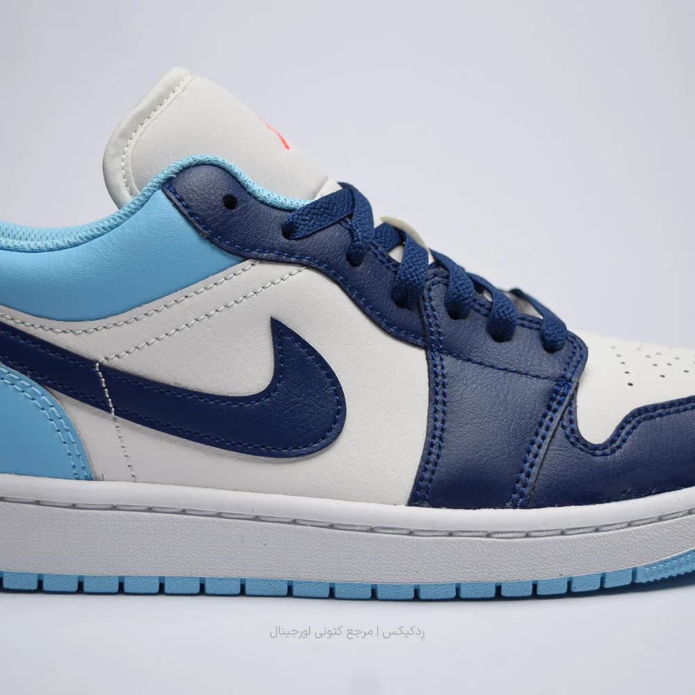 کتونی Nike مدل Air Jordan 1 Low “Blue Chill” – 553558-149 — تصویر ۶