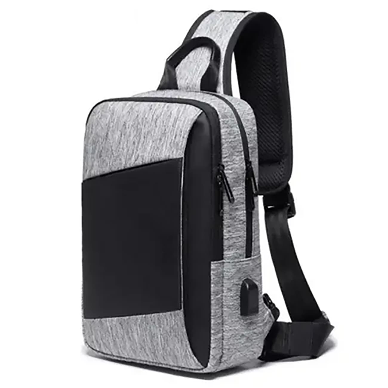 کیف کراس بادی مردانه USB دار بنج Bange BG-22002 — تصویر ۸
