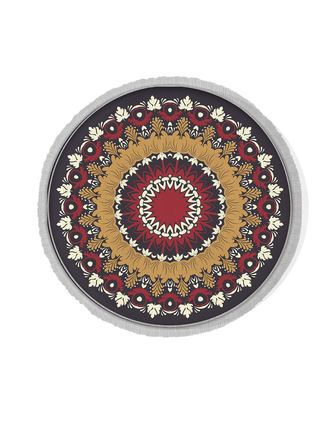 فرش ماشینی گرد هانوکس طرح طاووس کد IFC.2829.00