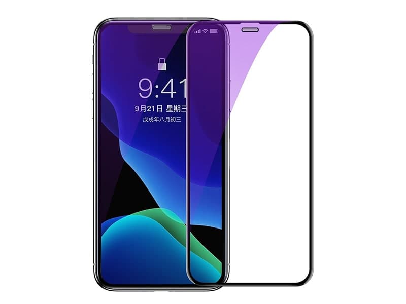 محافظ صفحه نمایش شیشه‌ ای بیسوس آیفون 12مینی Baseus Anti Bluelite 0.3mm Full screen & Full glass