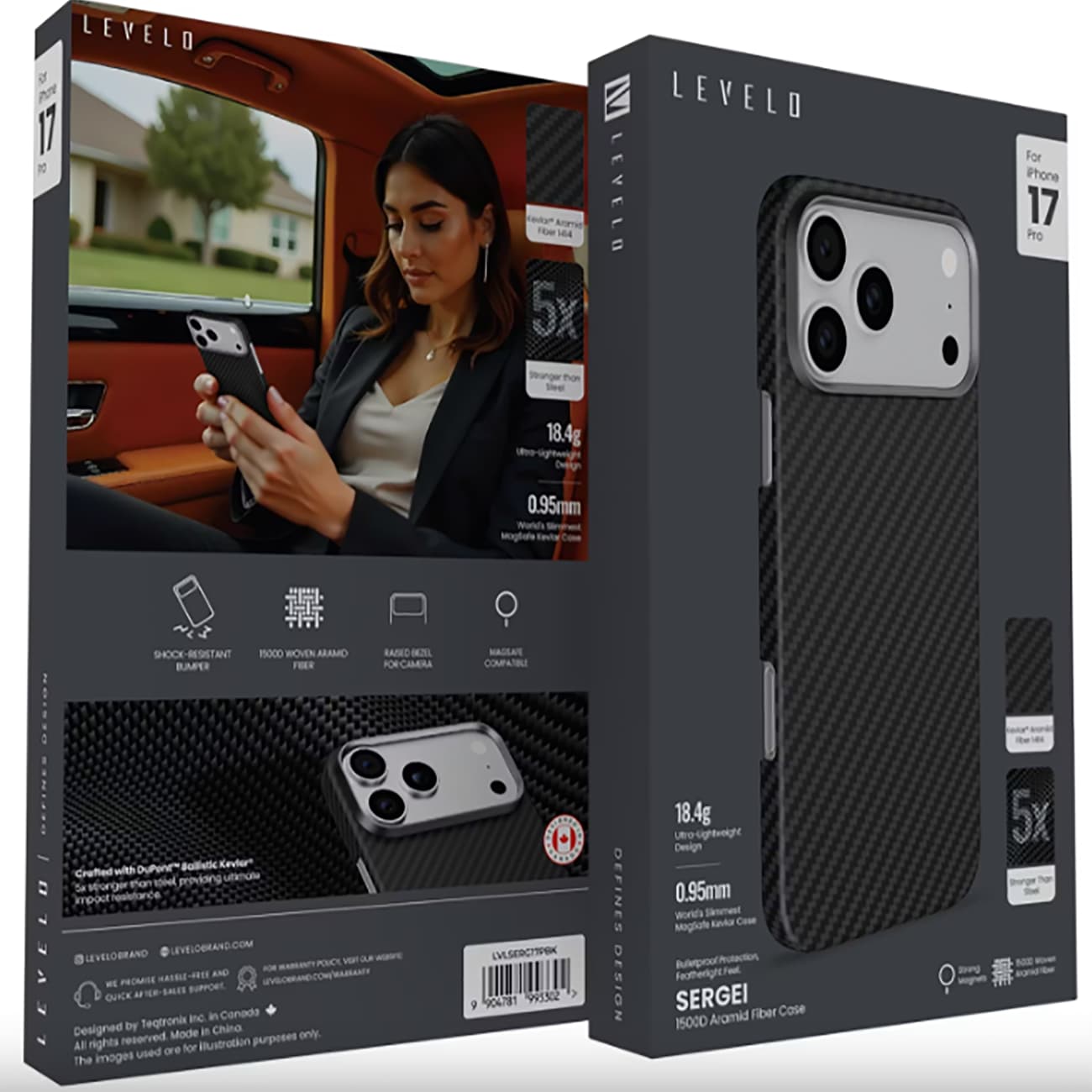 قاب مگ سیف آیفون 17 پرومکس لولو Levelo مدل LVLSERG17P — تصویر ۸