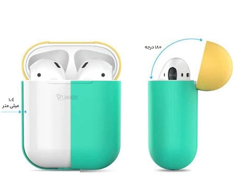 کاور سیلیکونی ایرپاد آها استایل AhaStyle PT38 Silicon Case Apple AirPods — تصویر ۷
