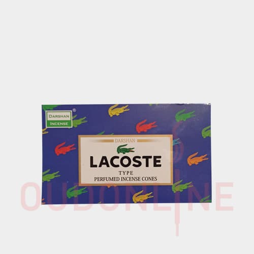 عود خوشبو کننده مخروطی دارشان Darshan مدل لاکوست آبی (لاگوست آبی) Lacoste