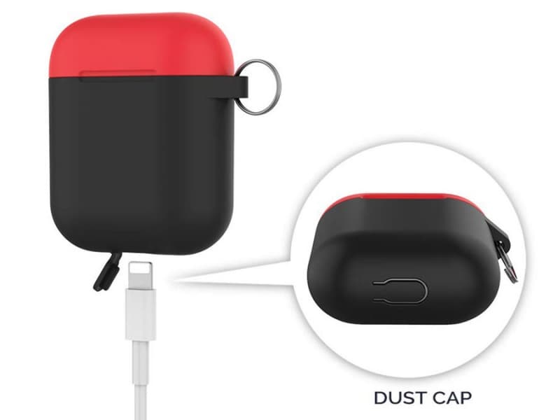 کاور سیلیکونی دو درب قلاب دار ایرپاد 1 و 2 آها استیل AHAStyle PT46 Case Airpods 1/2 — تصویر ۵