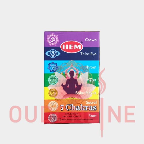عود خوشبو کننده آبشاری هم Hem مدل سون چاکرا ( هفت چاکرا، 7چاکرا ) 7Chakras