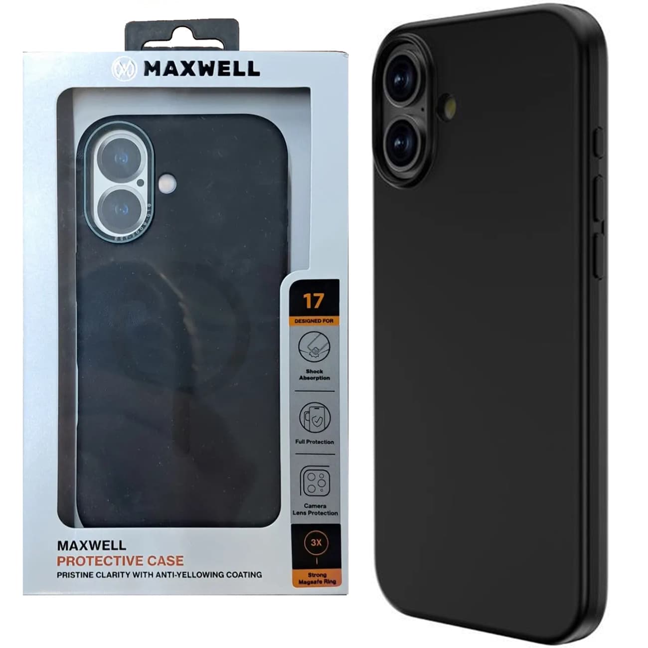 قاب مگ سیف آیفون 17 مکسول maxwell سیلیکونی