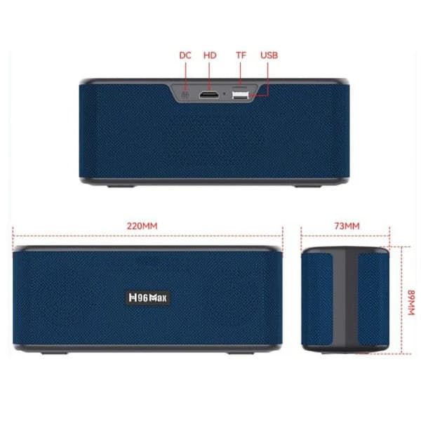 اندروید باکس H96 MAX M7 2GB 16GB (TV BOX-SPEAKER) (اسپیکردار) + هدیه ویژه — تصویر ۷