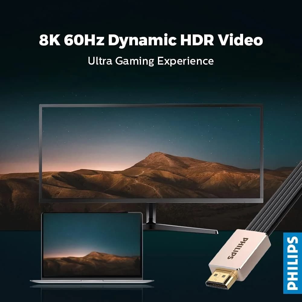کابل HDMI 8K فیلیپس PHILIPS SWV9030 — تصویر ۳