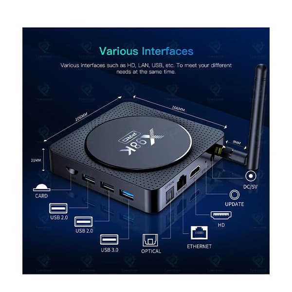 اندروید باکس X98K PRO 4GB 32GB + هدیه ویژه — تصویر ۷