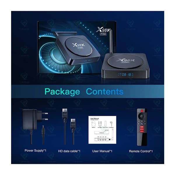 اندروید باکس X98K PRO 4GB 32GB + هدیه ویژه — تصویر ۳