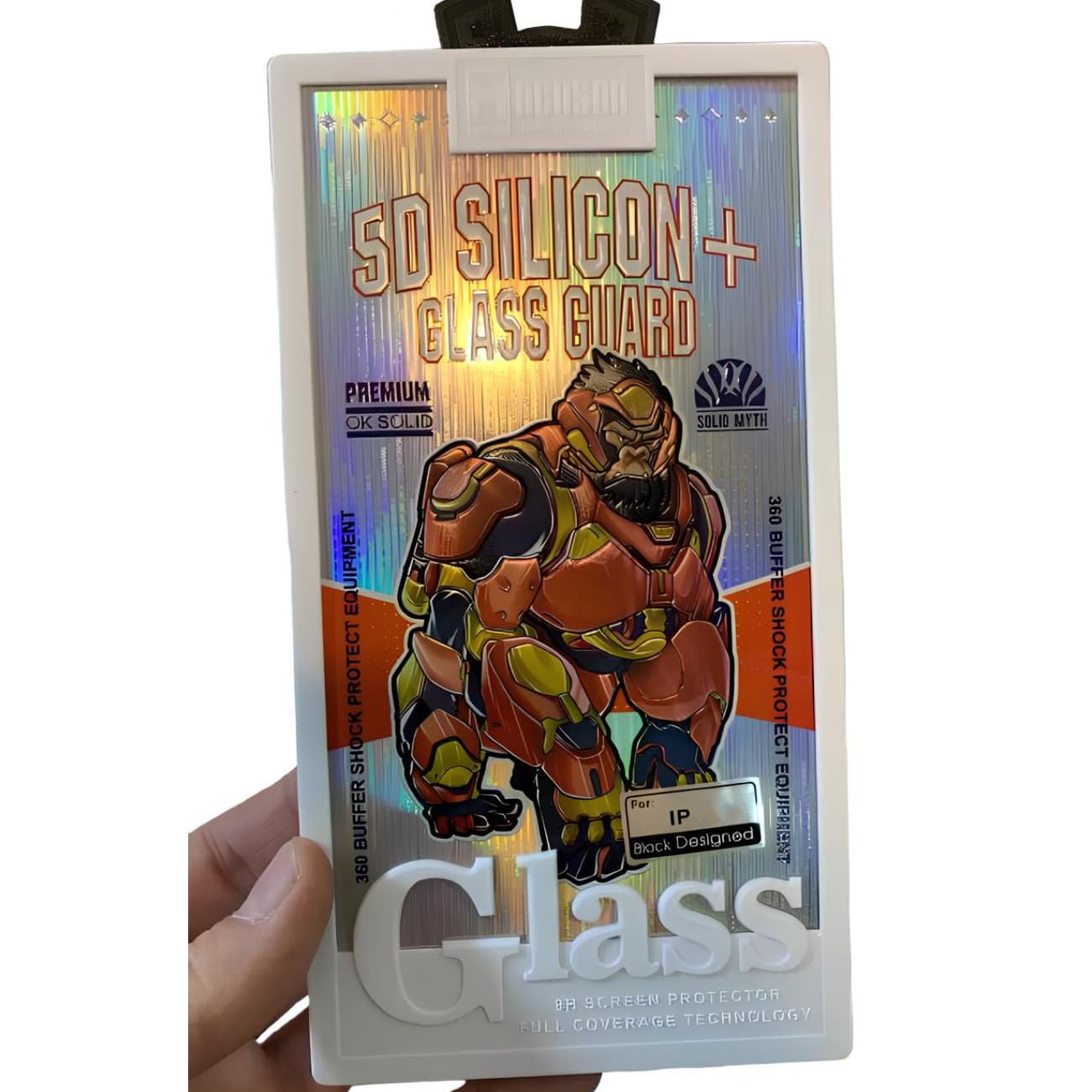 گلس آیفون 17 پروکس موکوسون Mocoson مدل 5D Silicon Plus ایربگ دار — تصویر ۲