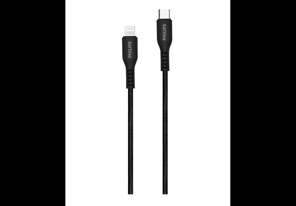 کابل 1.2 متری USB-C به LIGHTNING فیلیپس PHILIPS DLC8731B (گارانتی واسل)