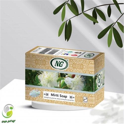 صابون برگ مورد 100 گرمی ان جی(کد05)