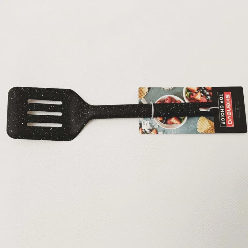 کفگیر شنگیا مدل سیلیکونی شیار دار کد P5016 — تصویر ۲