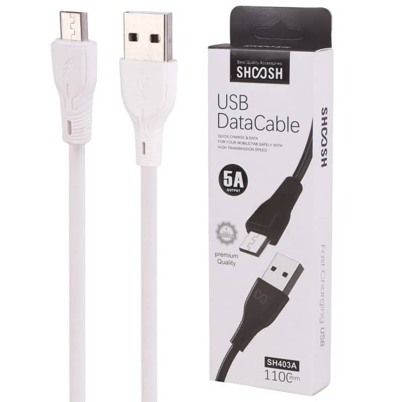 کابل فست شارژ MICRO USB شوش SHOOSH SH-403A 5A 110CM