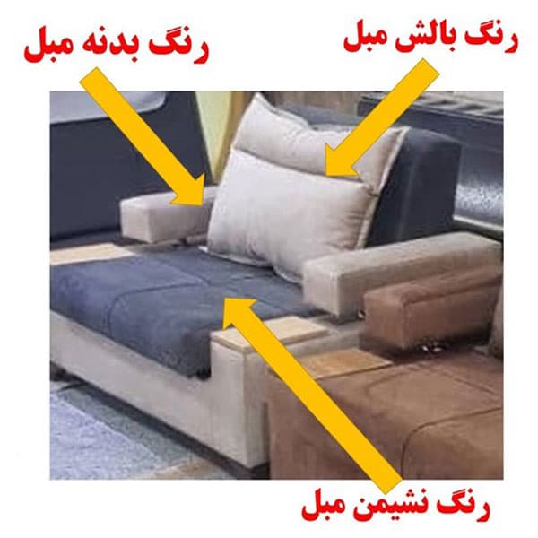 مبل تخت خوابشو مانی ( آلما کنسولی ) — تصویر ۳