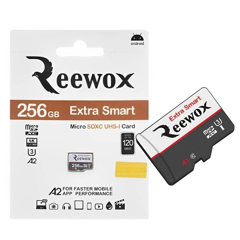 مموری کارت Reewox Extra Smart U3 A2 256GB