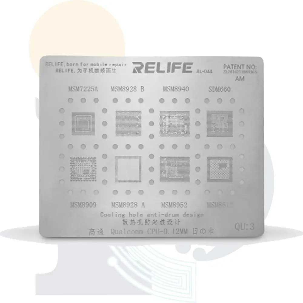 شابلون سی پی یو کوالکام Relife QU3