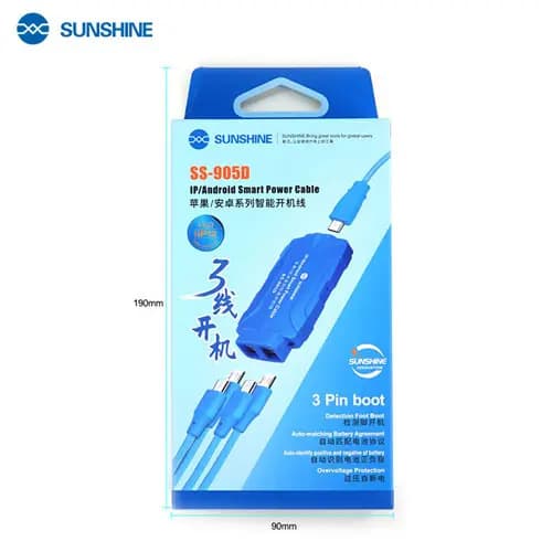 کابل پاور اندرویدی/آیفونی Sunshine SS-905D ورژن 6 — تصویر ۲