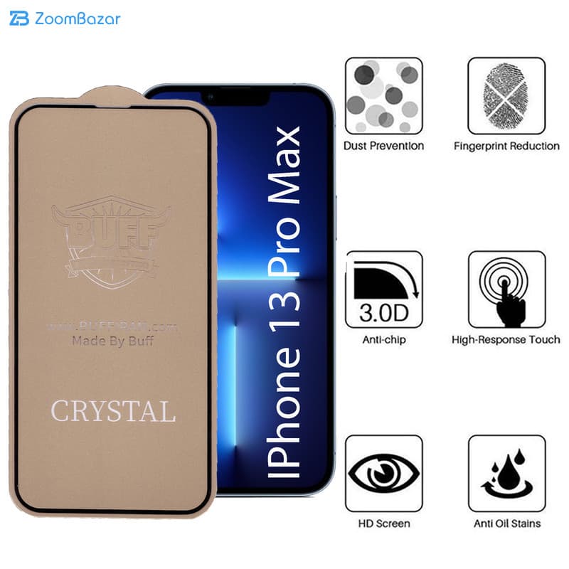 گلس 5D بوف مدل Cry مناسب برای گوشی موبایل اپل IPhone 13 Pro Max (به همراه گارانتی شش ماهه) — تصویر ۲