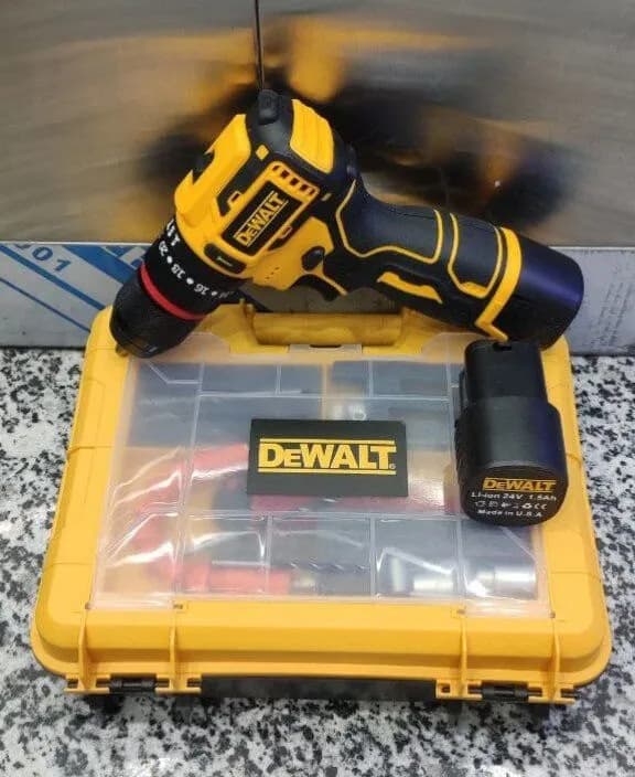 دریل شارژی 24 طرح دیوالت براشلس 3 نظام 13 فلزی Dewalt 24v brushless