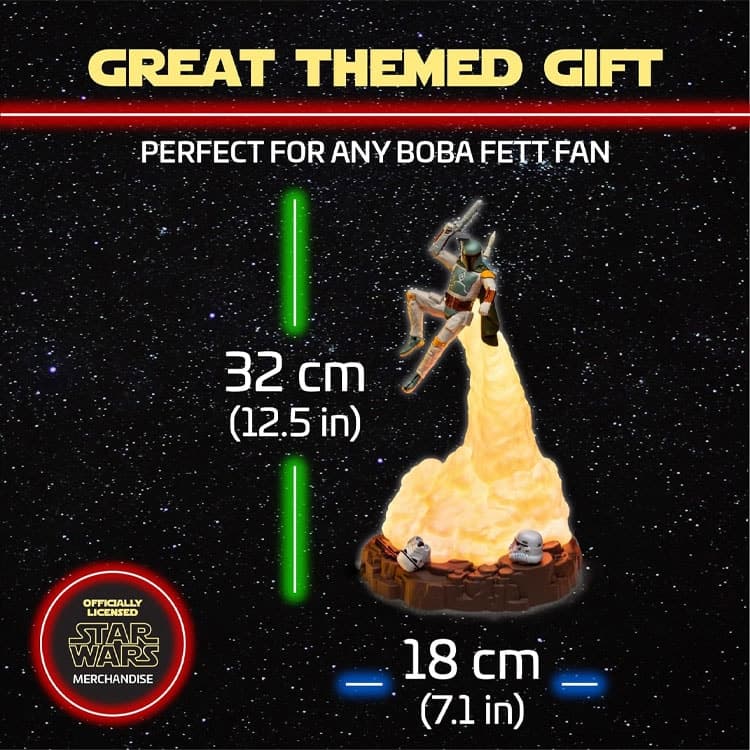 لامپ Paladone طرح Star Wars Boba Fett — تصویر ۳