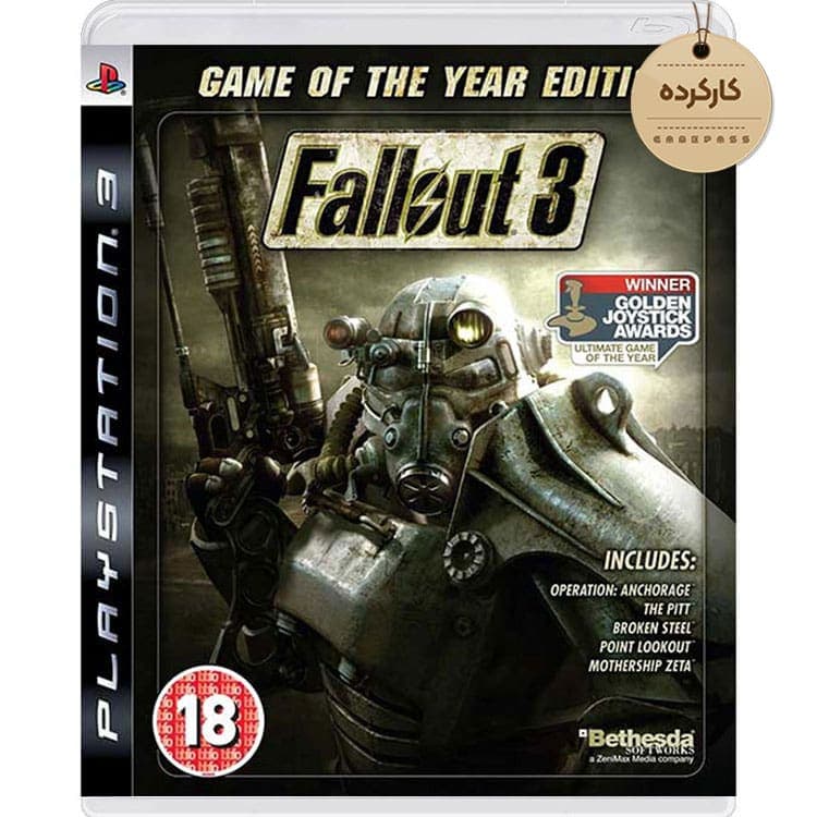 دیسک بازی Fallout 3 Game of the Year Edition کارکرده – مخصوص PS3
