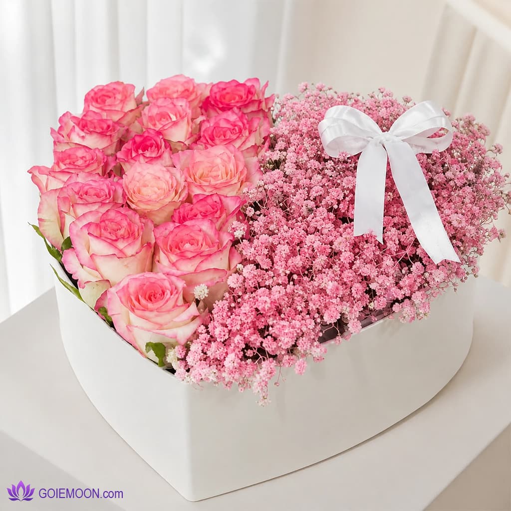 باگس گل قلب رز و ژیپسوفیلیا