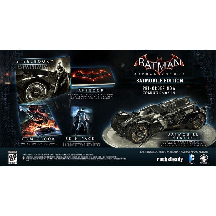 دیسک بازی Batman Arkham Knight Batmobile Edition – مخصوص PS4