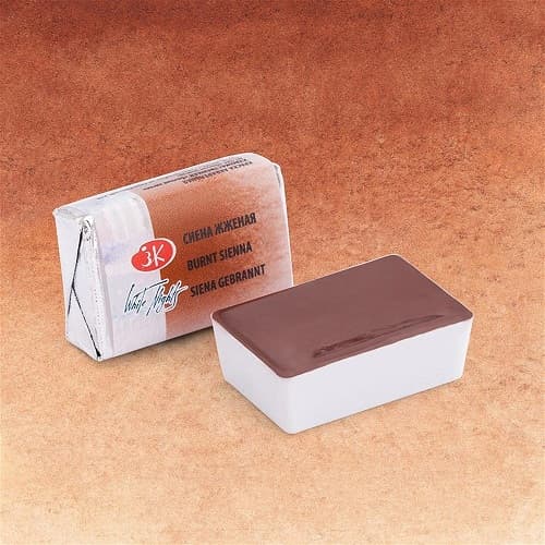 قرص آبرنگ سنت پترزبورگ تک رنگ 406 Burnt Sienna