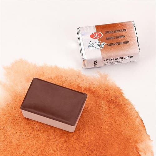 قرص آبرنگ سنت پترزبورگ تک رنگ 406 Burnt Sienna — تصویر ۲