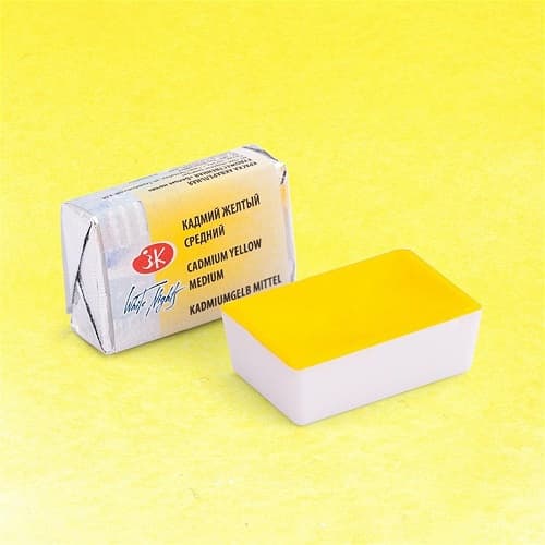 قرص آبرنگ سنت پترزبورگ تک رنگ 201 Cadmium Yellow Medium