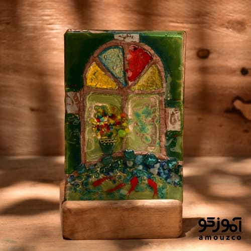 جا شمعی رنگینه 10×15 (کد 06)