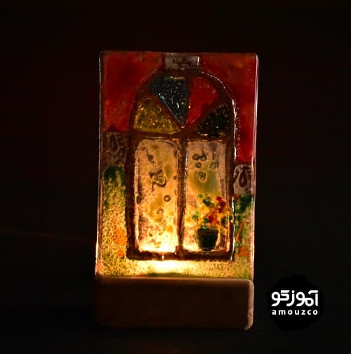 جا شمعی رنگینه 10×15 (کد 04) — تصویر ۲
